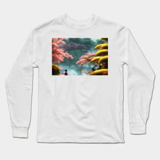 Pink Tree Gardens Long Sleeve T-Shirt